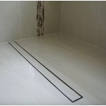 304 Stainless Steel Tile Insert Floor Drain 80mm Outlet 1200 Long